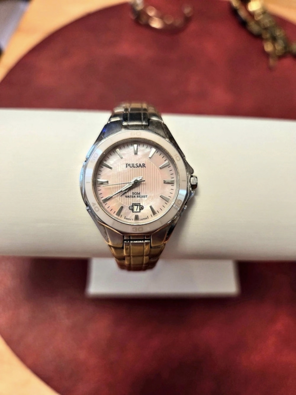 Pulsar Silver & Pink Watch